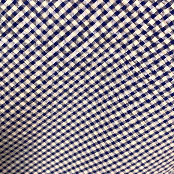 Ralph Lauren Blake Blue White Small Gingham Check SS Button Down Shirt Size M - Picture 7 of 11